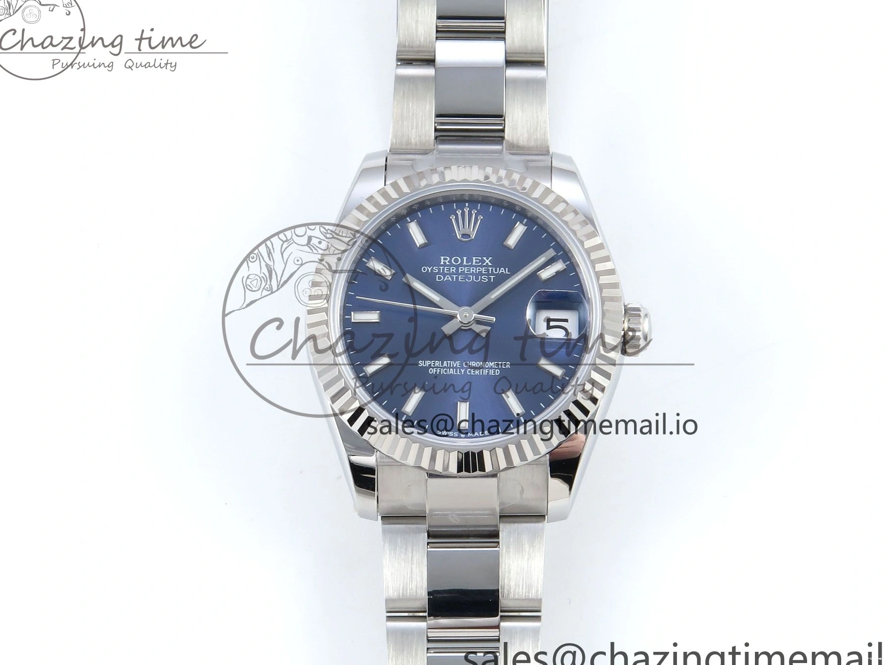 MiroTime 0417 DateJust 31 278274 ARF 1:1 Best Edition 904L Steel Blue Dial Stick Marker on SS Oyster Bracelet ETA MultiPurpose 554